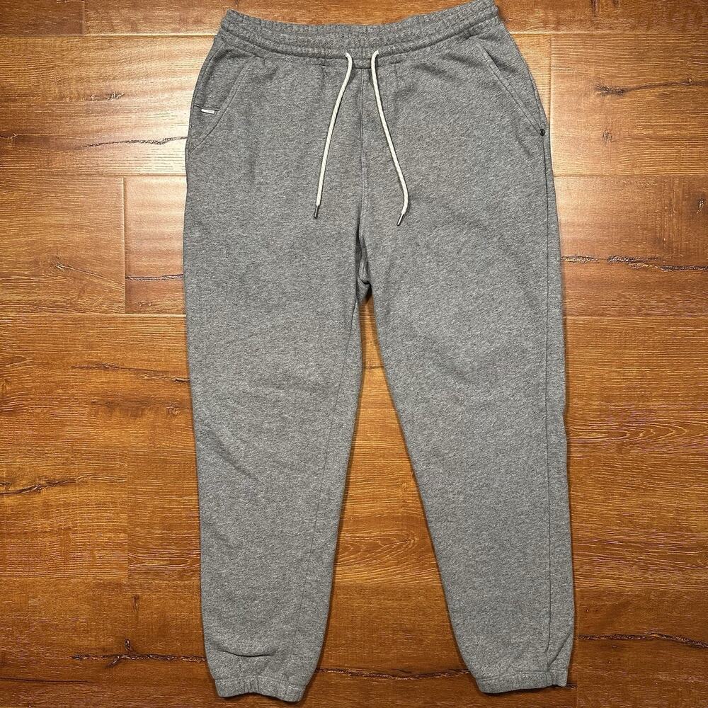 Vuori Cypress Seaside Jogger Sweatpants Mens L Gray Sweats Gym Running City V446